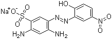 CAS # 3618-62-0, Mordant Brown 33, 2,4-Diamino-5-(2-hydroxy-5-nitrophenylazo)benzenesulfonic acid sodium salt