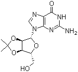 2',3'-O-异丙亚基鸟苷分子结构 (CAS 362-76-5)
