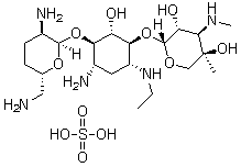 structure of CAS# 362045-44-1, Etimicin sulfate