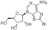 CAS # 36258-95-4, 8-Bromo-3-beta-D-ribofuranosyl-3H-purin-6-amine, NSC 133117