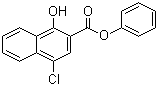 4-氯-1-羟基-2-萘甲酸苯酯分子结构 (CAS 36268-75-4)