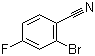 2-溴-4-氟苯甲腈分子结构 (CAS 36282-26-5)