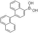structure of CAS# 363607-69-6, B-[1,1'-联萘]-4-基硼酸
