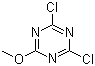 structure of CAS# 3638-04-8, 2,4-Dichloro-6-methoxy-1,3,5-triazine