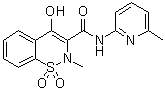 CAS # 36392-64-0, N-(6-Methyl-2-pyridyl)-4-hydroxy-2-methyl-2H-1,2-benzothiazine-3-carboxamide 1,1-dioxide