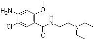 CAS # 364-62-5, Metoclopramide, 4-Amino-5-chloro-N-(2-(diethylamino)ethyl)-2-methoxybenzamide
