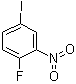 2-氟-5-碘硝基苯分子结构 (CAS 364-75-0)