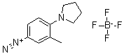 CAS 登录号：36422-95-4, 3-甲基-4-(N-吡咯烷基)偶氮苯四氟硼酸盐