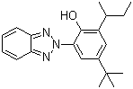 structure of CAS# 36437-37-3, 2-(2H-Benzotriazol-2-yl)-4-(tert-butyl)-6-(sec-butyl)phenol