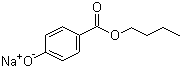 尼泊金丁酯钠盐分子结构 (CAS 36457-20-2)