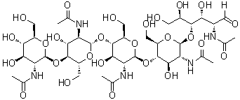 structure of CAS# 36467-68-2, Penta-N-acetylchitopentaose