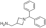 structure of CAS# 36476-88-7, 1-(Diphenylmethyl)-3-azetidinemethanamine