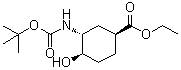 structure of CAS# 365997-33-7, Ethyl (1S,3R,4R)-3-(tert-butoxycarbonylamino)-4-hydroxycyclohexane-1-carboxylate