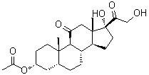 CAS # 36623-16-2, (3alpha,5beta)-3-(Acetyloxy)-17,21-dihydroxy-pregnane-11,20-dione