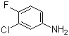 structure of CAS# 367-21-5, 3-Chloro-4-fluoroaniline