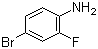 structure of CAS# 367-24-8, 4-Bromo-2-fluoroaniline