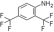 structure of CAS# 367-71-5, 2,4-二(三氟甲基)苯胺