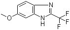 6-甲氧基-2-(三氟甲基)-1H-苯并咪唑分子结构 (CAS 3671-65-6)