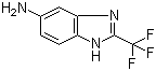 5-氨基-2-(三氟甲基)苯并咪唑分子结构 (CAS 3671-66-7)