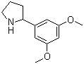 structure of CAS# 367281-01-4, 2-(3,5-Dimethoxyphenyl)pyrrolidine
