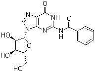 N2-苯甲酰基-D-鸟苷分子结构 (CAS 3676-72-0)