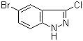 5-溴-3-氯吲唑分子结构 (CAS 36760-19-7)