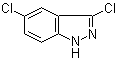 3,5-二氯-1H-吲唑分子结构 (CAS 36760-20-0)