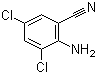 2-氨基-3,5-二氯苯腈分子结构 (CAS 36764-94-0)