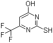 4-羟基-6-(三氟甲基)嘧啶-2-硫醇分子结构 (CAS 368-54-7)
