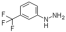 structure of CAS# 368-78-5, 3-Trifluoromethylphenyl hydrazine