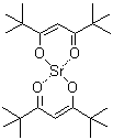 structure of CAS# 36830-74-7, Strontium bis(2,2,6,6-tetramethyl-3,5-heptanedionate)