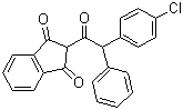 structure of CAS# 3691-35-8, Chlorphacinon