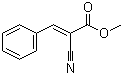 structure of CAS# 3695-84-9, 2-Cyano-3-phenyl-2-propenoic acid methyl ester