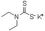 CAS # 3699-30-7, Potassium N,N-diethyldithiocarbamate, Diethyldithiocarbamic acid potassium salt, PDC, PDC (fixative)