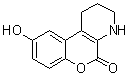 structure of CAS# 370586-05-3, 1,2,3,4-Tetrahydro-9-hydroxy-5H-[1]benzopyrano[3,4-b]pyridin-5-one