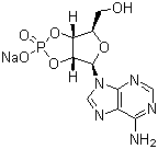 structure of CAS# 37063-35-7, Adenosine 2',3'-cyclic monophosphate sodium salt