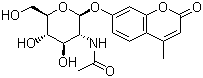 4-Methylumbelliferyl-2-acetamido-2-deoxy-beta-D-glucopyranoside molecular structure (CAS 37067-30-4)