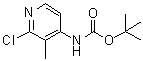 structure of CAS# 370864-66-7, (2-Chloro-3-methylpyridin-4-yl)carbamic acid tert-butyl ester