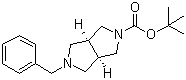 structure of CAS# 370879-56-4, cis-5-Benzyl-2-Boc-hexahydropyrrolo[3,4-c]pyrrole