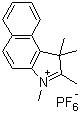 structure of CAS# 372081-65-7, 1,1,2,3-Tetramethyl-1H-benz[e]indolium hexafluorophosphate (1:1)