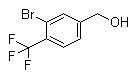 3-Bromo-4-(trifluoromethyl)benzenemethanol molecular structure (CAS 372120-54-2)
