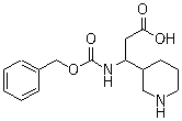 CAS # 372144-12-2, beta-[[(Phenylmethoxy)carbonyl]amino]-3-piperidinepropanoic acid