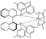 structure of CAS# 374067-49-9, [(S)-(-)-2,2'-双[二(3,5-二甲基苯基)膦]-1,1'-联萘]钌二乙酸盐