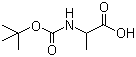 structure of CAS# 3744-87-4, BOC-DL-丙氨酸