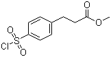 structure of CAS# 374537-95-8, Methyl 3-(4-chlorosulfonyl)phenylpropionate