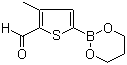 structure of CAS# 374537-98-1, 5-(1,3,2-Dioxaborinan-2-yl)-3-methylthiophene-2-carboxaldehyde
