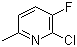 structure of CAS# 374633-32-6, 2-氯-3-氟-6-甲基吡啶