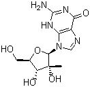 structure of CAS# 374750-30-8, 2'-C-Methylguanosine