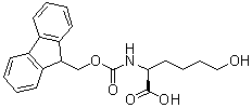 structure of CAS# 374899-60-2, N-[(9H-Fluoren-9-ylmethoxy)carbonyl]-6-hydroxy-L-norleucine