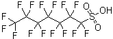 structure of CAS# 375-92-8, Perfluoroheptanesulfonic acid